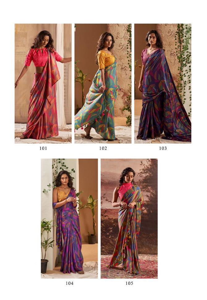 Venza By Stavan Printed Party Wear Sarees Wholesale Suppliers In Mumbai
